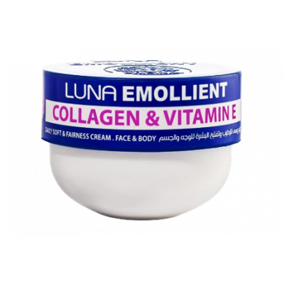 LUNA EMOLLIENT COLLAGEN & VITAMIN E DAILY SOFT & FAIRNESS FACE & BODY CREAM 50 GM